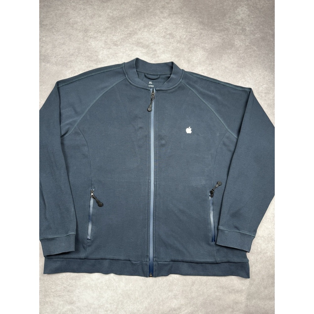 Apple Jacket Mens XL Full Zip Employee Uniform Tech Wear Pocket D Rings Workwear
